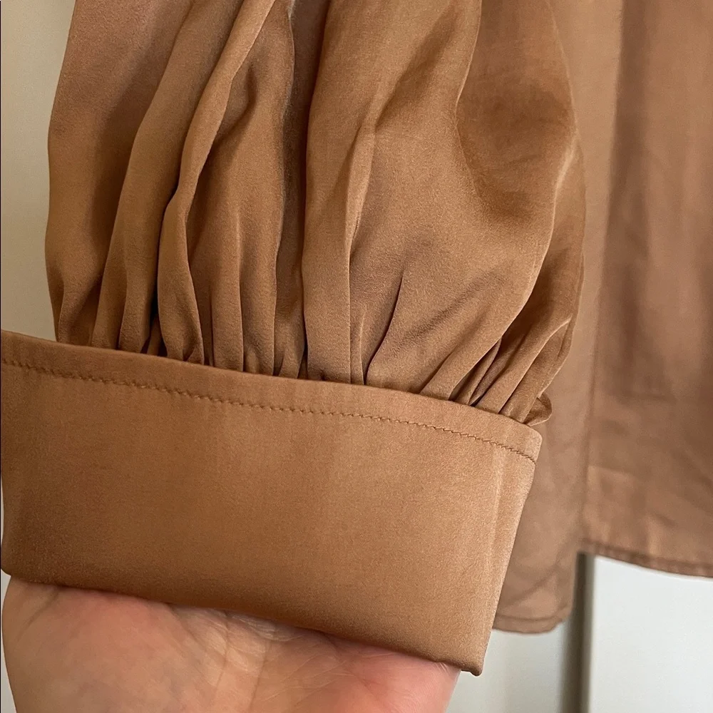 Banana Republic | Elegant Tan Women's Blouse - Picture 5 of 7